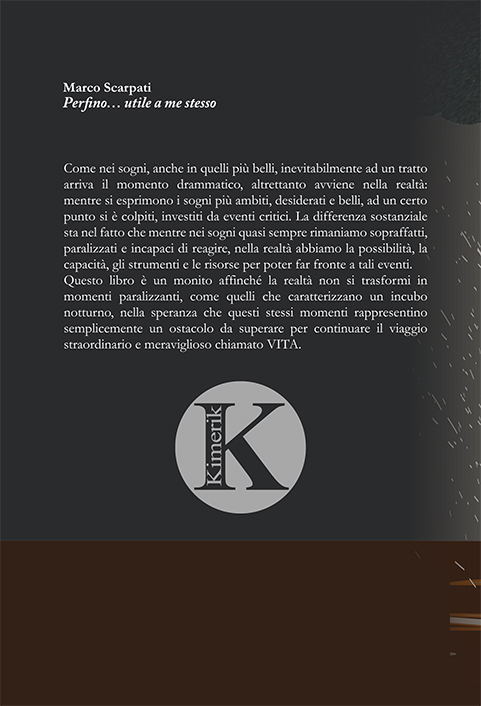 Quarta di copertina di Perfino utile a me stesso